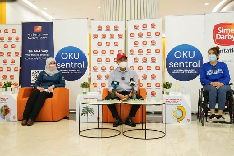 OKU Sentral and Sime Darby Plantation Welcome Prime Minister YAB Tan Sri Dato’ Haji Muhyiddin bin Haji Mohd. Yassin to the OKU Sentral Vaccination Drive-Through Centre at Plantation Tower, Ara Damansara